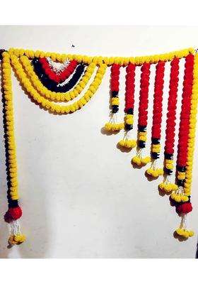 Shreya Fashion Artificial Marigold Flowers Garlands Hanging Door Toran Doorway for Diwali