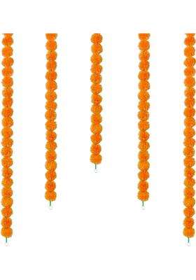 The Decor Affair Marigold Garland for Decoration Long Strands Artificial Marigold Flowers for Diwali Party
