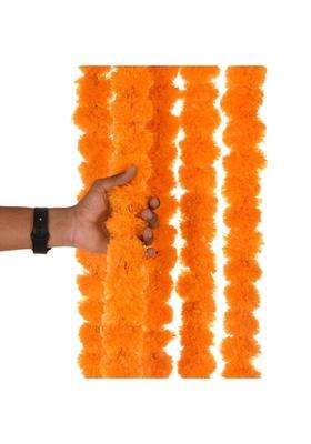 Saudeep India Artificial Fluffy Marigold Flower Genda Phool Garlands