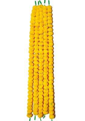 Vemonio Genda Phool Artificial Marigold Fluffy Flowevemonio Genda Phool Garlands String for Diwali Navratri