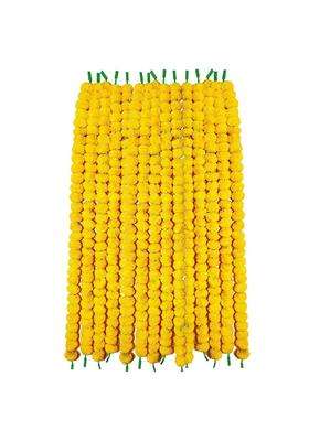 Selibration Yellow Marigold Artificial Flowers Garlands Toran Indian Genda Phool Hanging Door and Home