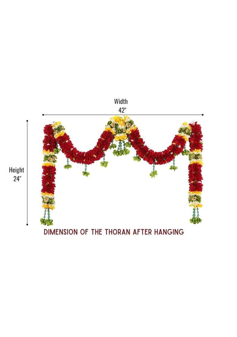 Amazon Brand Umi Toran for Main Door Entrance Bandarwal for Festival Pooja Mandir and Wedding - Indya