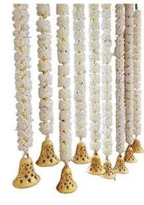 Surako Collections White Handmade Artificial Decorative D Size 2 Feet Used for Home Office Pack of 12