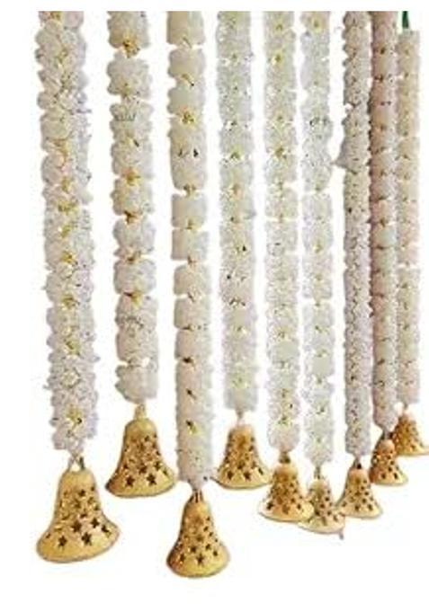 Surako Collections White Handmade Artificial Decorative D Size 2 Feet Used for Home Office Pack of 12