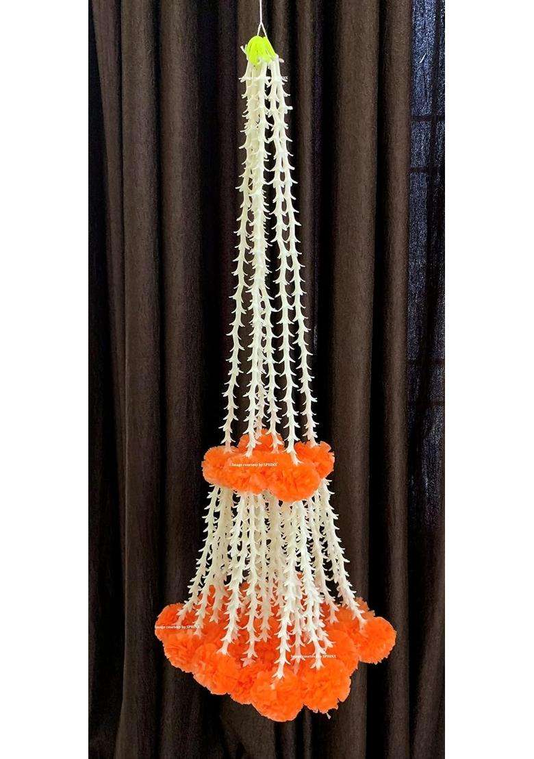 Sphinx Artificial Rajnigandha Tuberose and Clustered Marigold Genda - Indya