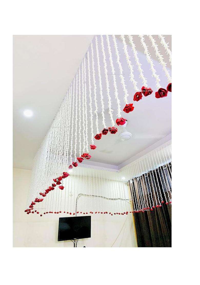 Sphinx Artificial Rajnigandha Buds Rose Strings for Home Function Festive Decor Wedding Haldi Ceremony Pooja - Indya