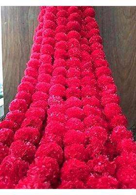 Vaaridhi Marigold Garlands 5Ft Long for 5 Feet Flower Marigold Garland Pack of 20