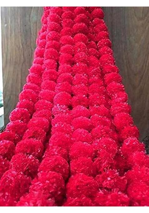Vaaridhi Marigold Garlands 5Ft Long for 5 Feet Flower Marigold Garland Pack of 20