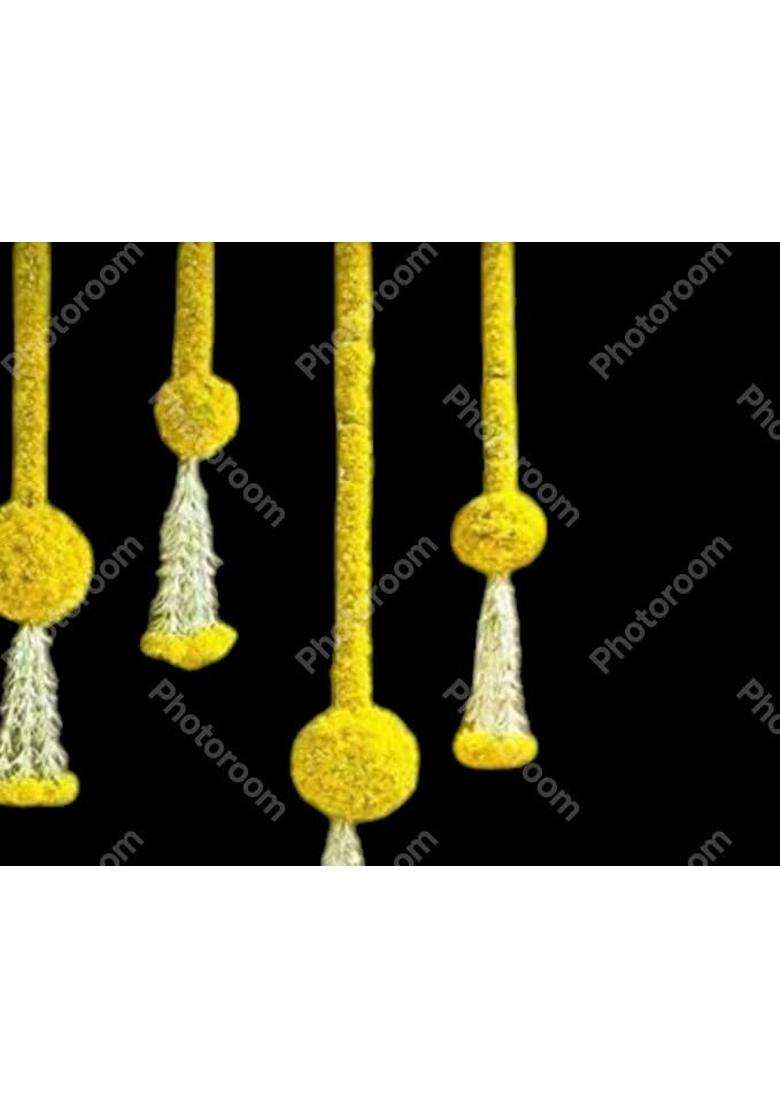 Sellplus Artificial Marigold Ball Rajnigandha Hangings Home Decoration - Indya