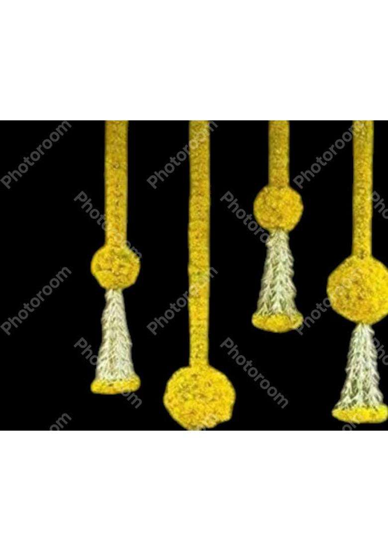 Sellplus Artificial Marigold Ball Rajnigandha Hangings Home Decoration - Indya