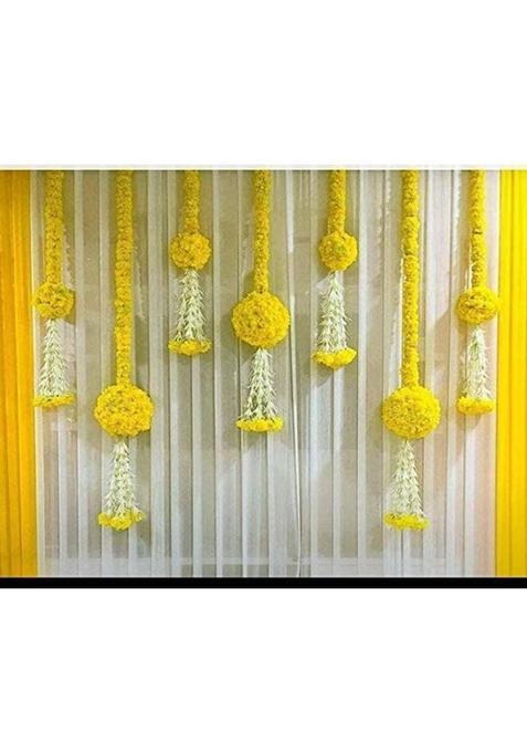 Sellplus Artificial Marigold Ball Rajnigandha Hangings Home Decoration