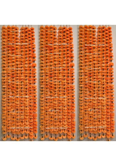 Sphinx RE Usable Artificial Marigold Flowers Garlands for Decoration 36FG Pack of 20