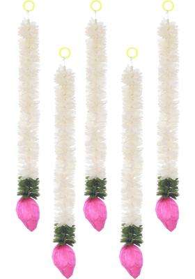 The Decor Affair 10 Pieces of Exquisite Artificial Garlands for Pooja Decor Ideal for Varalakshmi Puja