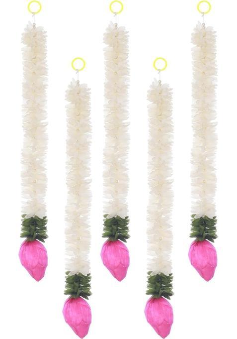 The Decor Affair 10 Pieces of Exquisite Artificial Garlands for Pooja Decor Ideal for Varalakshmi Puja
