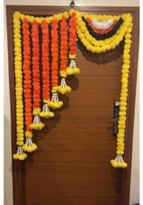 Pellisandadi Stylish Marigold Flower Full Door Decoration Toran