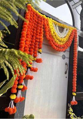 Rajasthan Kraft Artificial Flower Bandanwar 40 Inch Makar Sankranti Festival Door Hanging