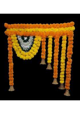 Nutts Artificial Marigold Flower Toran Bandhanwar Door Decoration