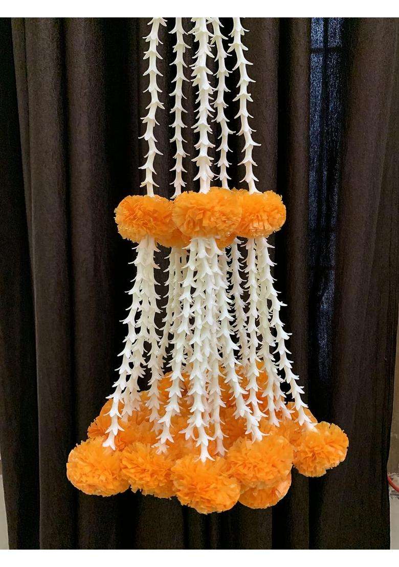 Sphinx Artificial Rajnigandha Tuberose and Clustered Marigold Genda - Indya