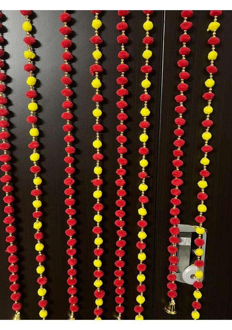 RHD Reehl Home Decor Artificial Marigold Flowers Garlands Pack of 8 - Indya