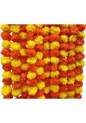 Aarchi Shopy Artificial Marigold Flower with Bell for Door Home Decor Party Office