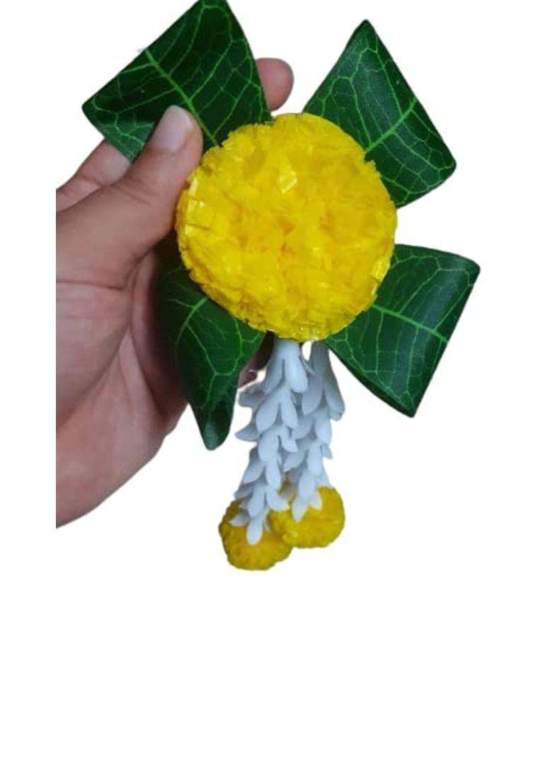 Shreya Fashion Marigold Lilly Flowers Traditional Decoration at Home - Indya