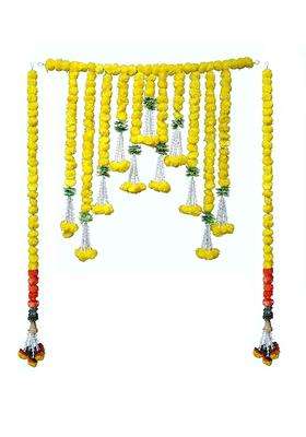 Shreya Fashion Artificial Marigold Flowers Garlands Hanging Door Toran Doorway for Diwali