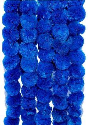 Brikshi Artificial Marigold Flowers for Decoration Long Marigold Garlands for Decoration Indian Genda Phool