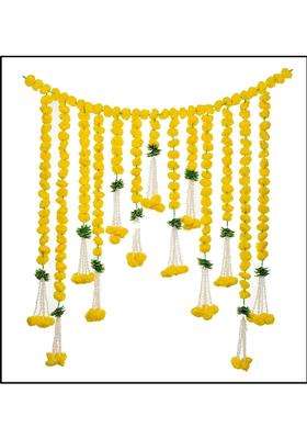 Shreya Fashion Artificial Marigold Flowers Garlands Hanging Door Toran