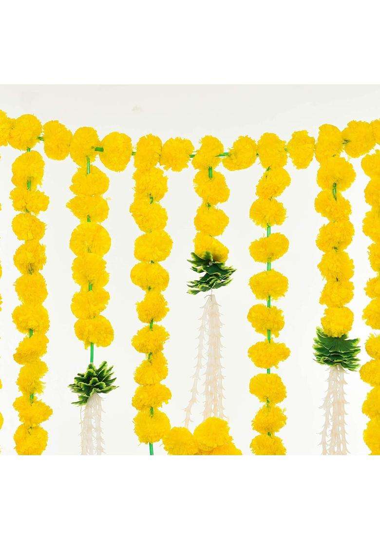 Shreya Fashion Artificial Marigold Flowers Garlands Hanging Door Toran - Indya
