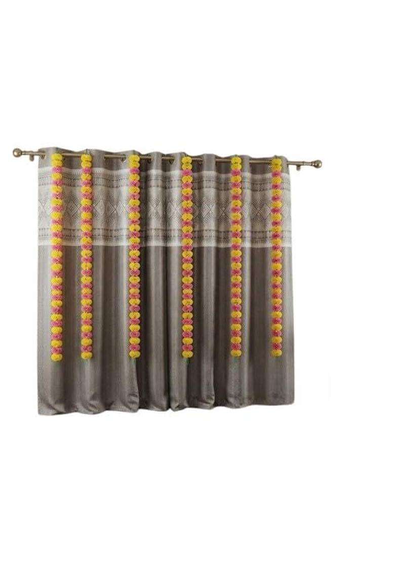 Brikshi Artificial Marigold Flowers for Decoration Long Marigold Garlands for Decoration Indian Genda Phool - Indya