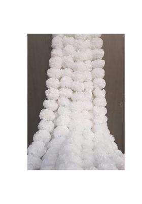 Sphinx Artificial Marigold Fluffy Flowers Garlands for Decoration White Pack of 5