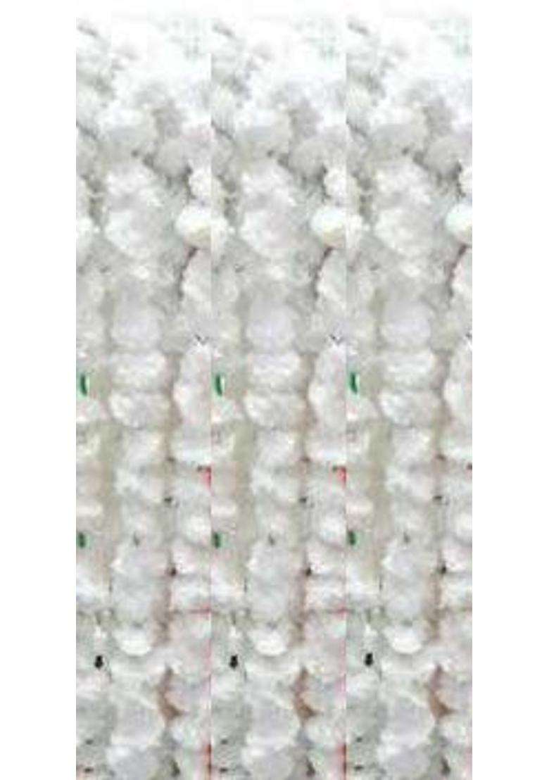Floria Set 20 White Ofartificial Marigold Flower Garlands for Decoration of Doors Windows Walls 30 Flower - Indya
