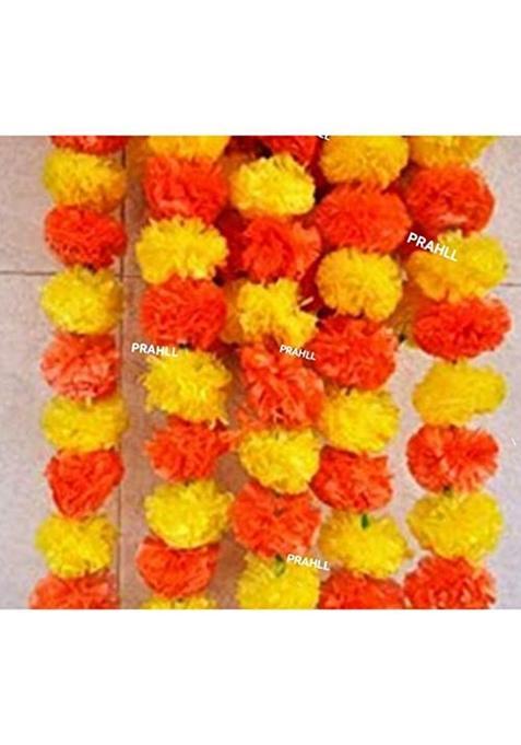 Prahll Artificial Marigold Flower Garlands Hanging Toran for Door and Wall