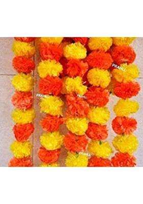 Prahll Artificial Marigold Flower Garlands Hanging Toran for Door and Wall