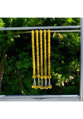 Nutts Artificial Marigold Garland Flowers with Ball for Hanging Decoration