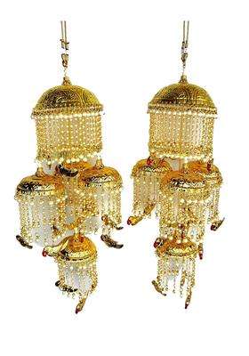 R K M Collections Golden Fancy Pearl Kalire with Parrots Charms Attatched with Adjustable Dorri