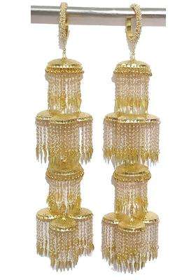 Red RKM Collections Kalire Fancy Pearl Kalire Attached with Pearl Bangles Size 2 Point 4