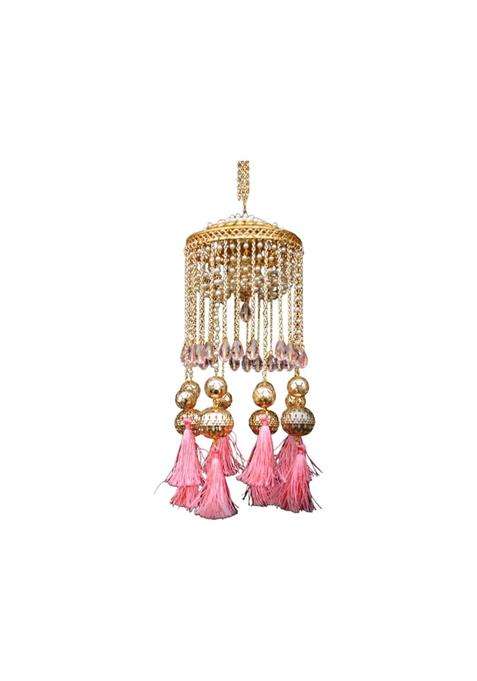 Abhika Creations Pink Kaleere for Indian Wedding Bride Designer Kalire Handmade Special Pink Taseel Kaleera