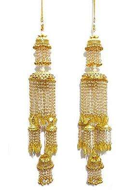 Golden RKM Collections Kalire Pearl Kaleere with Stone WORK Attached with Adjustable Dorri