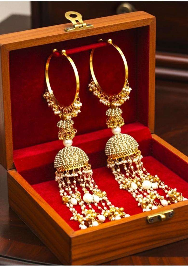 Advika Creations Adjustable Traditional Golden Kaleera with Kaudi - Indya