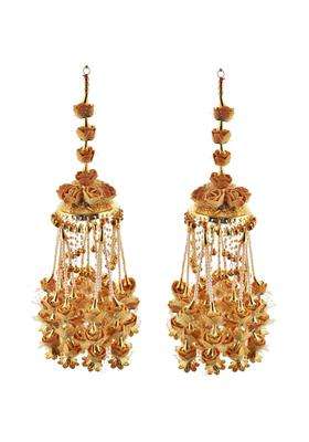 Lucky Jewellery Traditional Yellow Color Gold Plated Kalira Kaleeray for Womens and Girls
