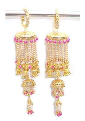 RKM Kalire Pearl Kalire with Pink Beads Attached with Pearl Bangles Size 2 Point 8