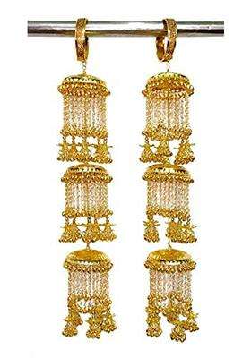 RKM Collections Kalire 3 Layered Pearl Kalire Attached with Openable Bracelets