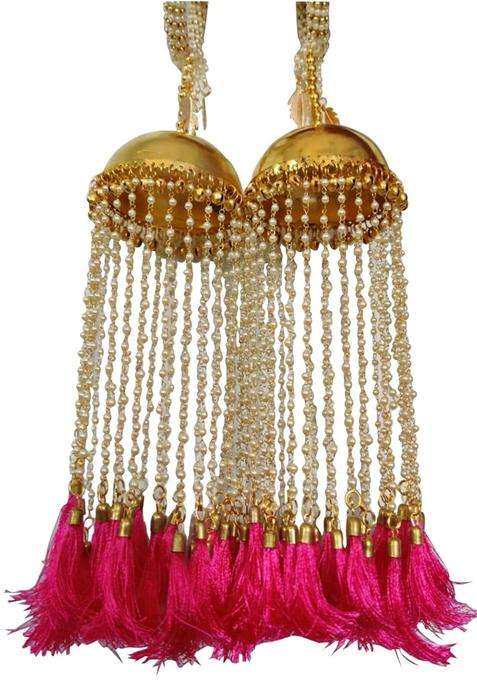 Khandelwalimpex Pink Silk with Stone Handmade Kalire Set for Women