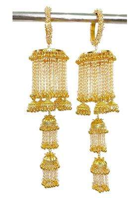 Golden RKM Collections Kalire Fancy Pearl Kalire Attached with Pearl Bangles