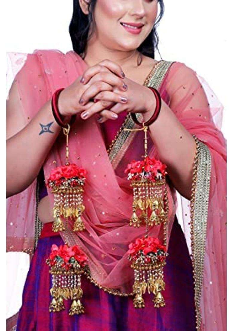 Saumakshi Designs Beautiful Traditional Kaleera for Bride and Women Red - Indya