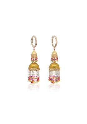 Khandelwalimpex Pink Colour Brass Golden Kalire for Bride to Be Kalire for Women Hand Hanging Kalera