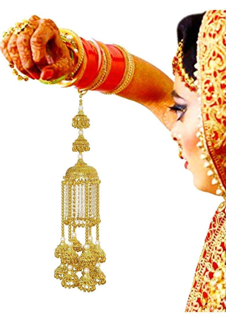 SBP Fashion Gold Punjabi Bridal Kalira Set Handcrafted Designer Jewelry for Weddings Engagements Anniversaries - Indya