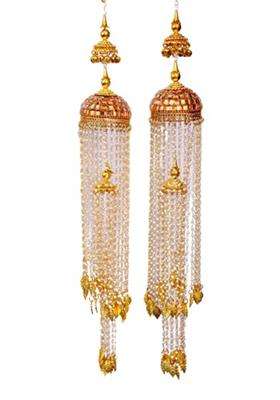 MB Collections Beautiful Traditional Punjabi Golden Handmade Pearl Work Kalira Kaleera Kalera Kalira Bridal