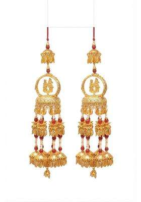 Kalireah Jewels Golden Bridal Kalira Set for Women Traditional Brass Wedding Kalire Pack of 2